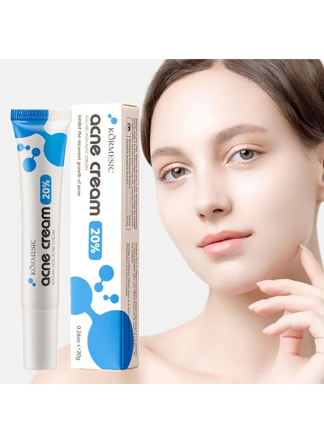 Kormesic 20% كريم حمض الزوليك للبثور كريم حمض الزوليك للوجه عالي الجودة، تجميل، يمنع الانتفاخات، يخفف البثور، يوضح البشرة، يهدئ التهيج - Image 5